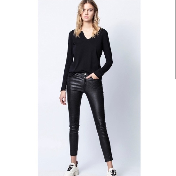Zadig & Voltaire Tunisien Skull Long Sleeve Top. - Picture 2 of 6